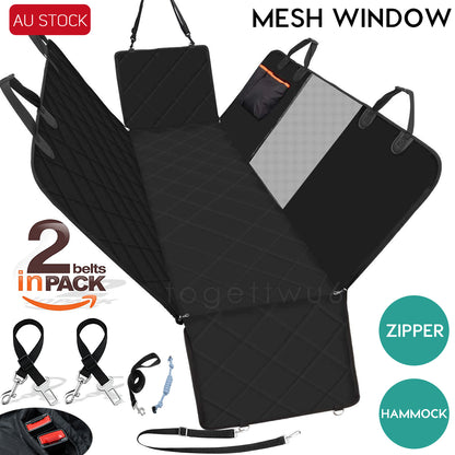 Luxury Waterproof Pet Car Seat Cover Hammock - Non-Slip Protector for Dogs and Cats