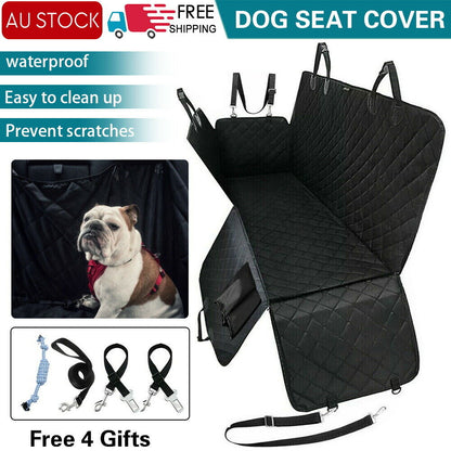 Luxury Waterproof Pet Car Seat Cover Hammock - Non-Slip Protector for Dogs and Cats
