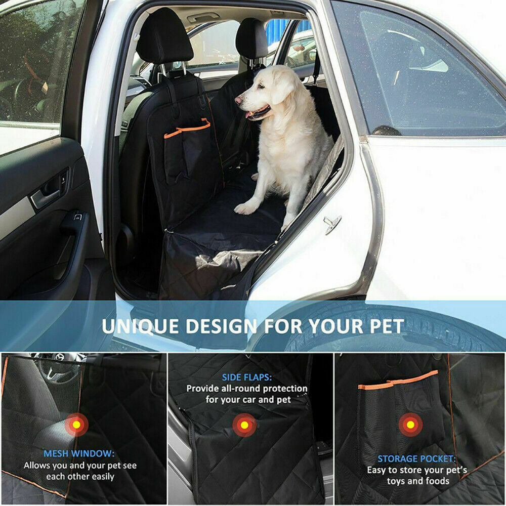 Luxury Waterproof Pet Car Seat Cover Hammock - Non-Slip Protector for Dogs and Cats