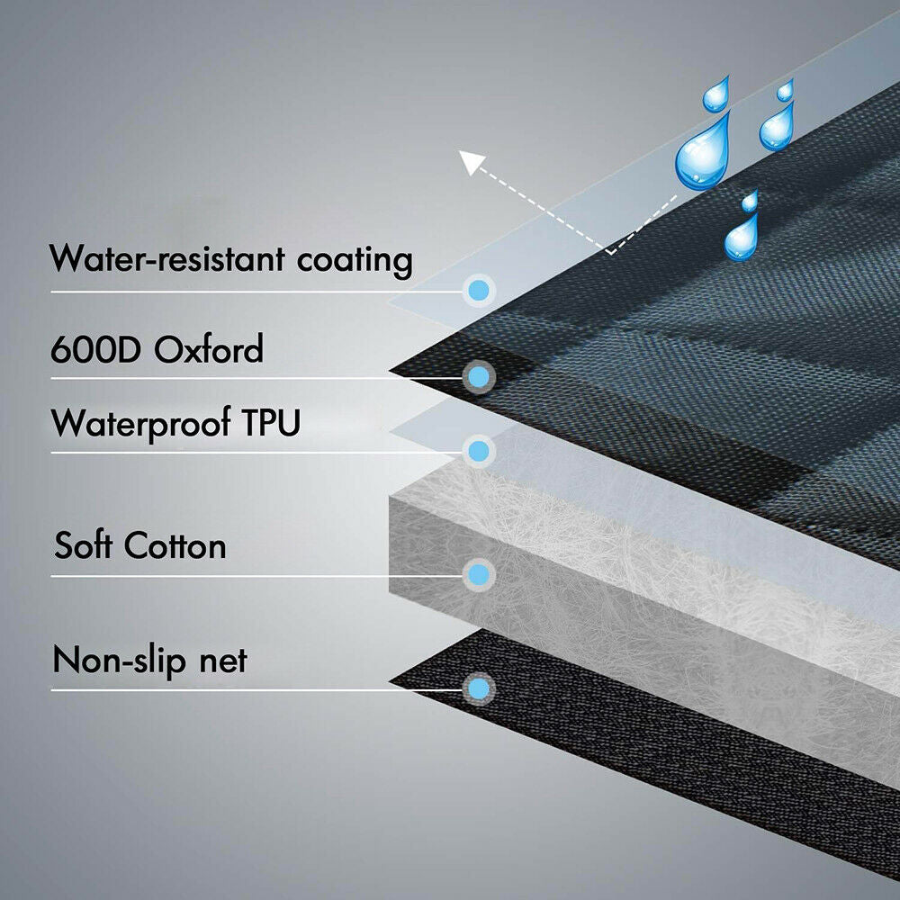 Luxury Waterproof Pet Car Seat Cover Hammock - Non-Slip Protector for Dogs and Cats